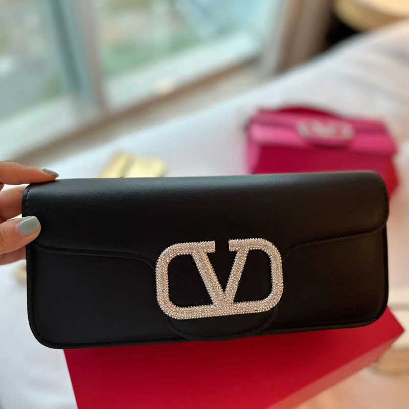 Womens Handbag Valentins Luxury Designer New Small Method Stick Single Shoulder Handheld Crossbody Underarm for Work Commuting Underarm with Diamond Embedding fo