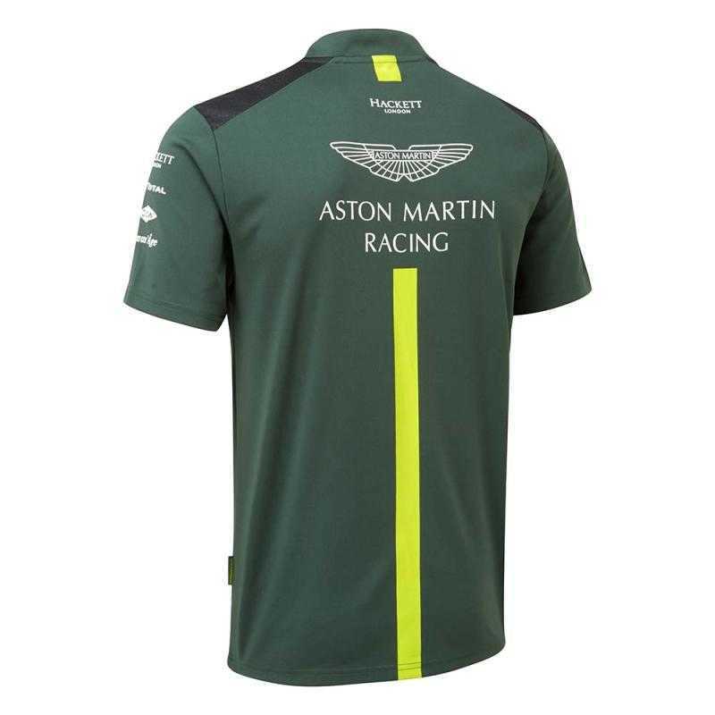 T-shirts voor heren Outdoor T-shirts Nieuw F1-racepak Aston Martin Team Staande kraag Polo Heren korte mouwen zomer ademend shirt 9mwv