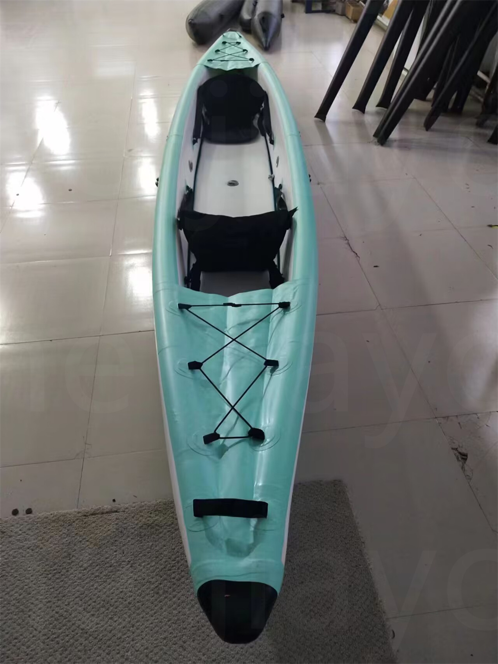 480x53x35cm opblaasbare surfplank Dropstik Dubbele zittak Viskajak Boot Kano PVC Dinghy Raft Paddle Pump Stoelmeter Drop Stitch Materiaal