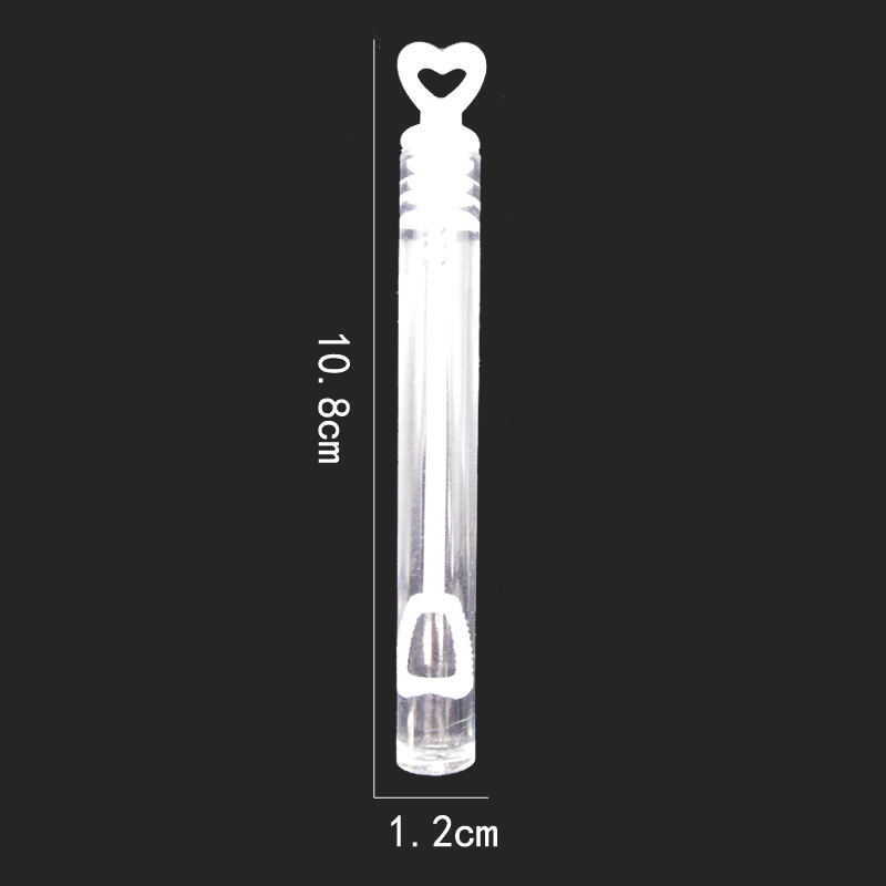 Nouveau 50 / Love Heart Wand Tube Tube Bubble Soon Bottle pour le mariage Birthday Fête Cadeaux de décoration de bricolage pour invité Baby Shower Kids Toy