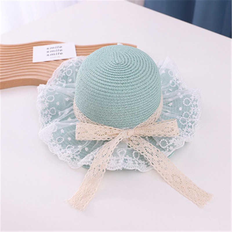 Caps Lace Panama S Straw Mother Summer Kids Sun Hat For Girls Beach Baby Girl Cap P230424