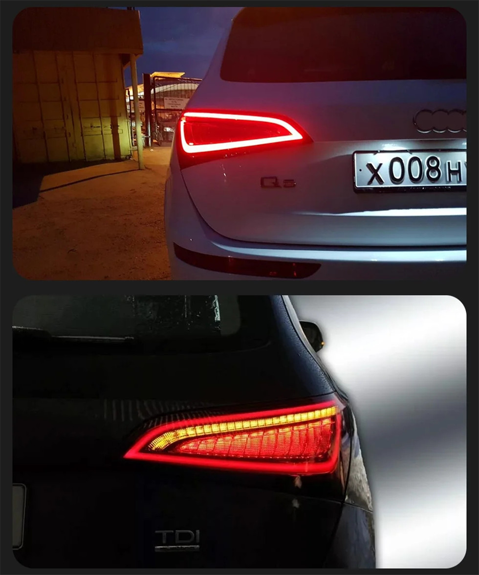 Luci posteriori auto AUDI A5 A5L 2008-20 18 Fanali posteriori Lampada posteriore LED DRL Segnale di marcia Freno Retromarcia Luce di parcheggio