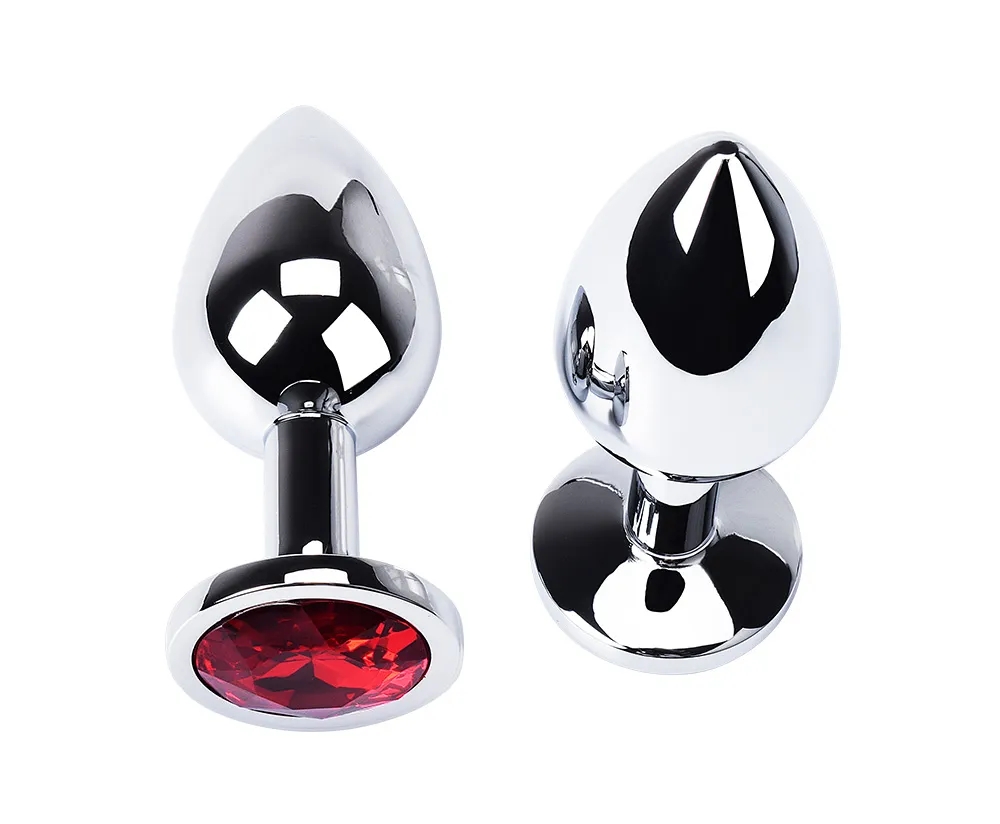 1 PIÈCES Petite Taille En Métal Cristal Plug Anal En Acier Inoxydable Anal Godemichet Anal Produits de Sexe Godemichet Anal Jouets Sexuels Produits Pour Hommes Couples