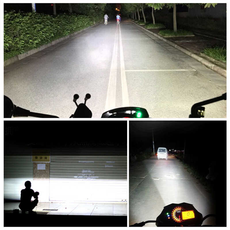 Moto LED Blaze projecteurs lampe de travail 12V étanche universel Moto véhicule électrique Scooter phare Moto accessoires