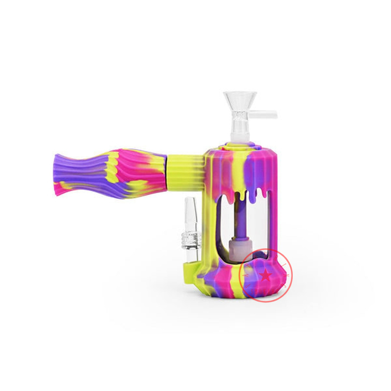 Kit de tuyaux de bangs fumeurs colorés multifonctionnels Kit de tuyaux de voyage amovible Filtre de taboteur