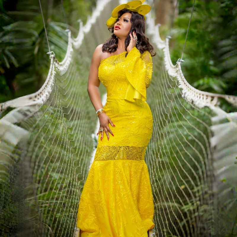 2023 Yellow One-Shoulder Aso Ebi Prom Gowns Sheath Evening Birthday Party Second Reception Dresses African Arabic Formal Dress African Engagement Gowns ST272