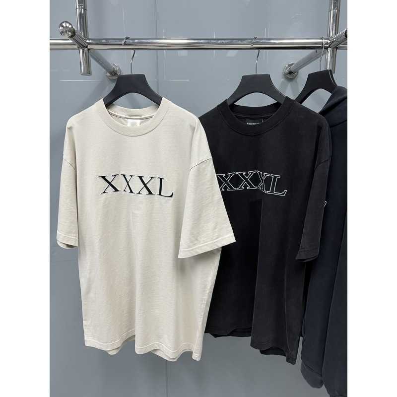 Lyxdesigner's New Men's Women's Short Sleeved Sportswear Set High Edition Front XX Letter broderad rund nacke och T-shirt Kort ärm Loose