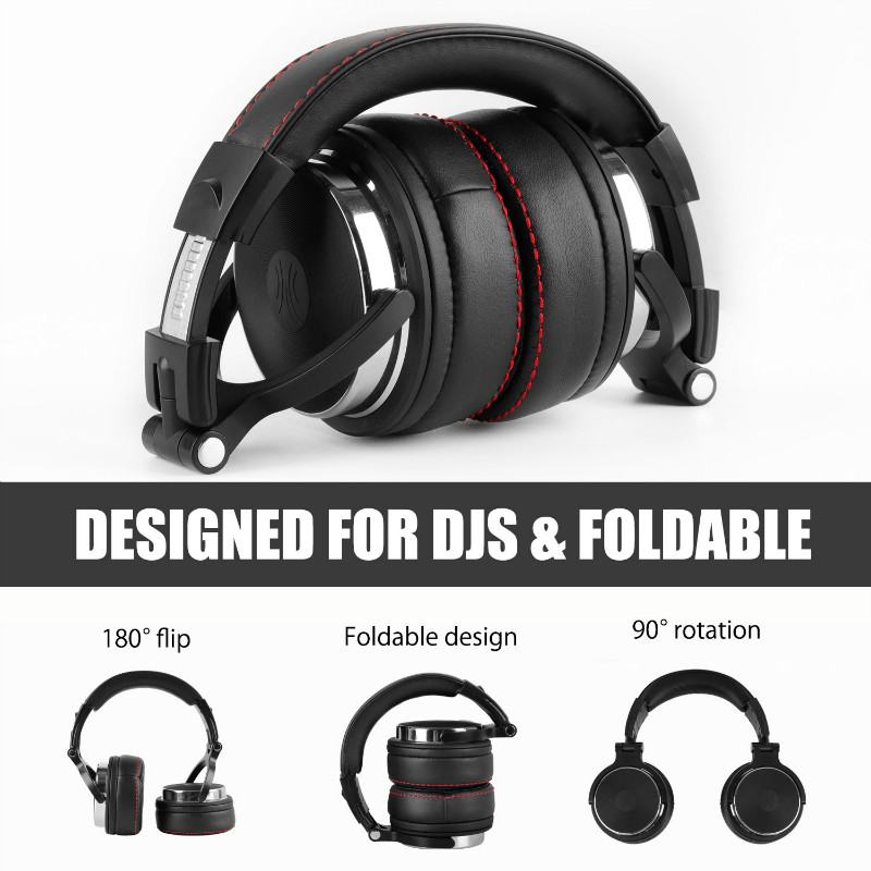 Oneodio Studio Pro DJ casque sur l'oreille 50mm pilotes HIFI filaire casque professionnel moniteur DJ casque avec micro pour téléphone