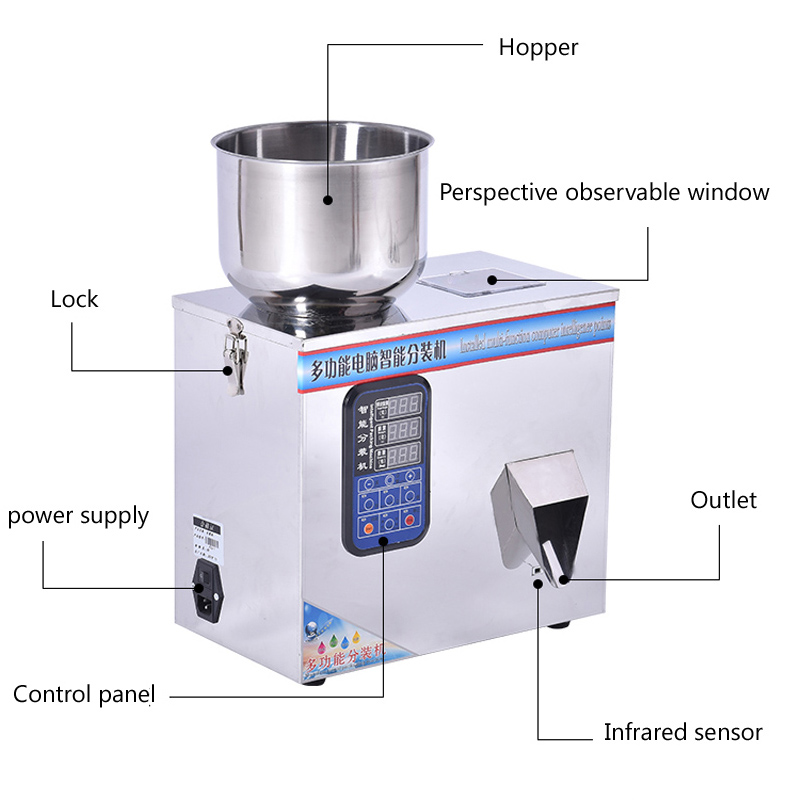 Linboss Fully Automatic Powder 포장 기계, 입자 의약품 파우더 조미료, 커피 가루 포장, 빠른 정량적 충전 기계