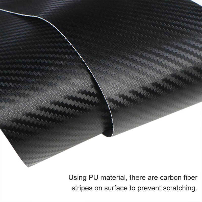 Car Stickers 90cm Universal Car Rear Trunk Bumper Carbon Fiber Sticker Decals Auto Anti-Scratch Anti-Collision Protection Strips