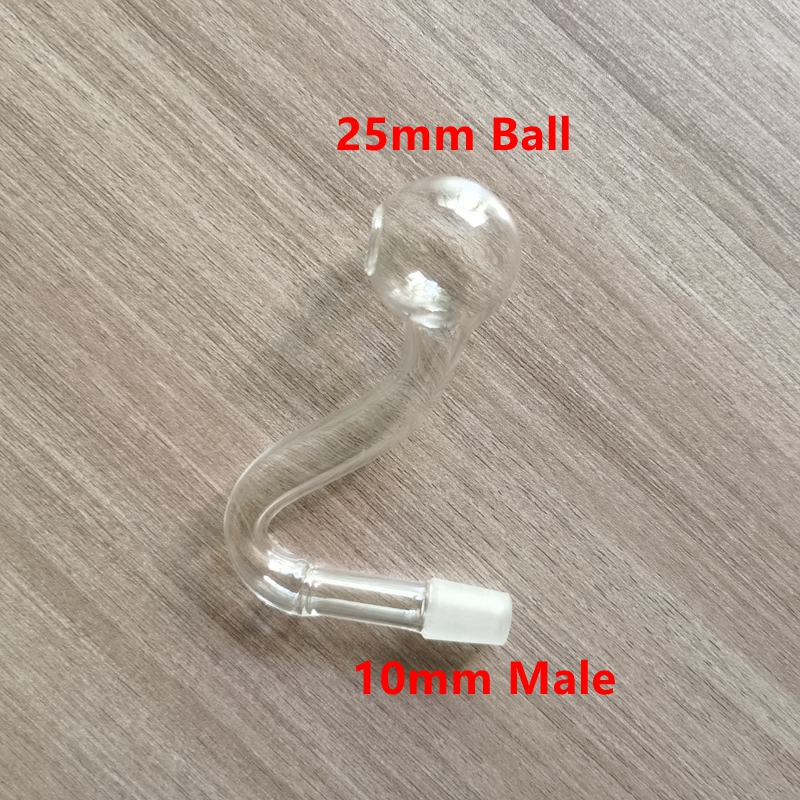 10mm 14mm 18mm açık nargile kalın pyrex cam yağ brülör su borusu cam bong dab teçhizat kasesi için erkek eklem