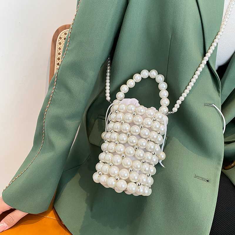 Shoulder Bags Luxury Pearl Evening Bag for Women Lipstick Bag New Shoulder Bag Fashion Purses and Handbag Designer Crossbody Bag Cute Satchel