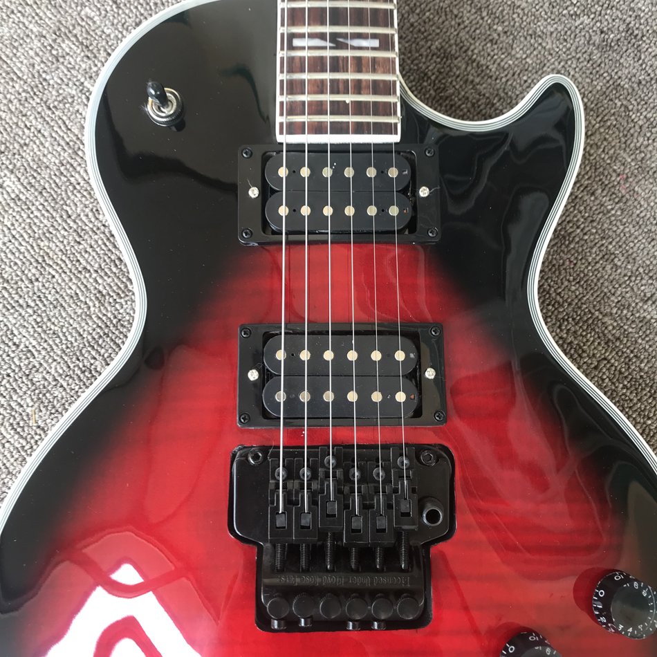 Custom shop, Made in China, High Quality Electric Guitar, Double Tremolo Bridge, free delivery