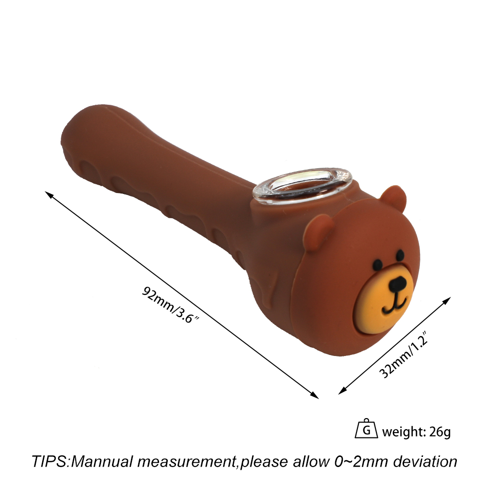 Курительные трубы YHSWE Силиконовый медвежь