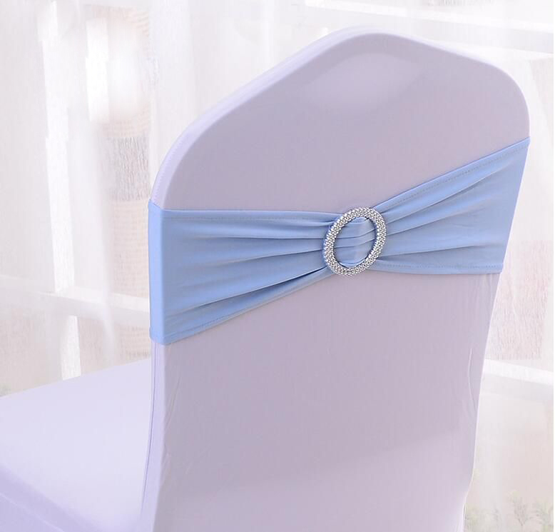 Chair Covers Spandex Lycra Wedding Chair Cover Sash Wedding Party sashe Decoration Colors Available