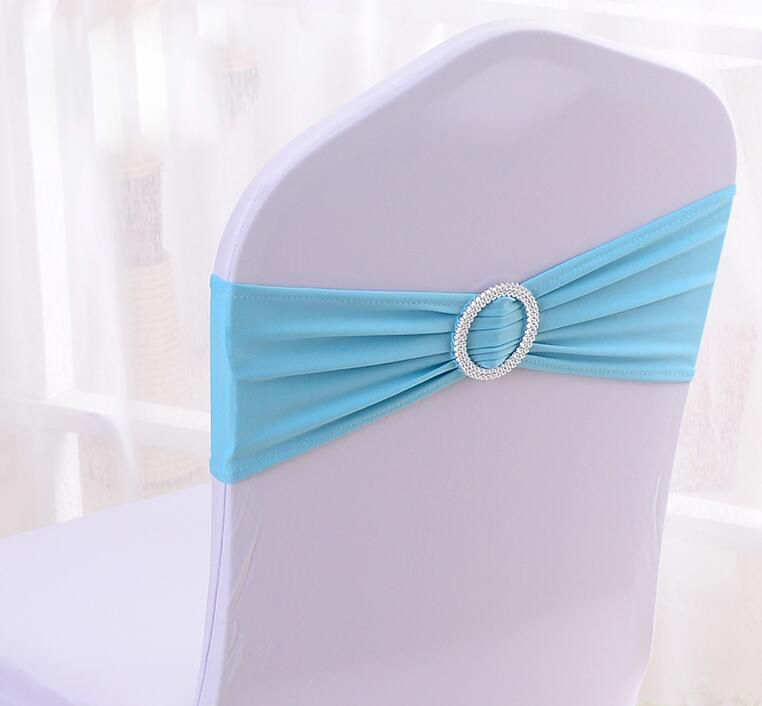Chair Covers Spandex Lycra Wedding Chair Cover Sash Wedding Party sashe Decoration Colors Available