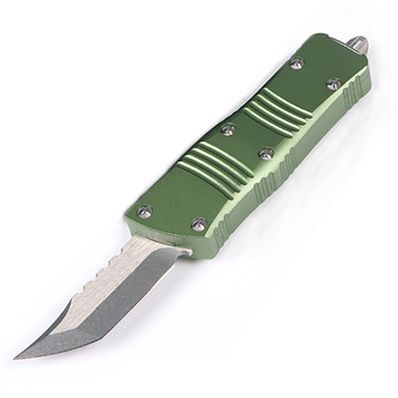 Oferta specjalna High End Small Mt Ut Auto Tactical Knife D2 Satin Hell Blade CNC 6061-T6 Rączka EDC Pocket Gift Noży z nylonową torbą