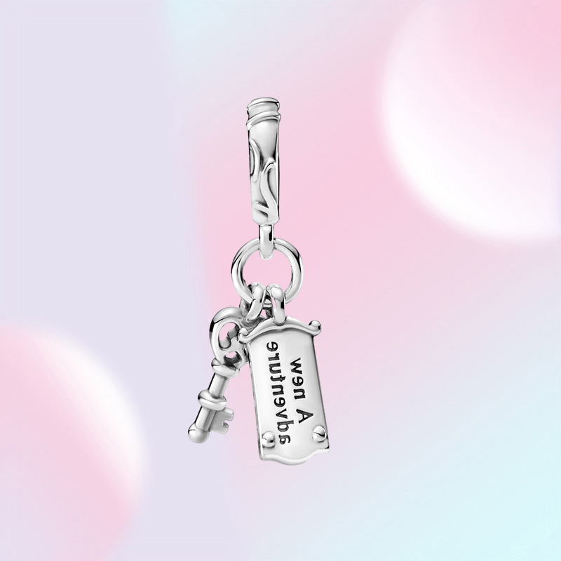 Nouvelle arrivée 100 925 Silver Key Key Porte de porte Slebing Charm Fit d'origine Bracelet de charme européen Bracelet Bijoux ACCESSOIRES9510967