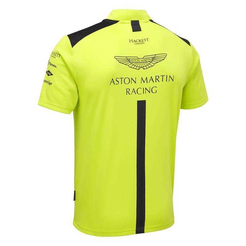Men's T-shirts Outdoor T-shirts New F1 Racing Suit Aston Martin Team Standing Collar Polo Men's Short Sleeved Summer Breathable Shirt Dnmw
