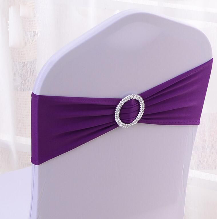 Крышка стулья Spandex Lycra Свадебное кресло обложка для туалета Свадебная вечеринка с саш