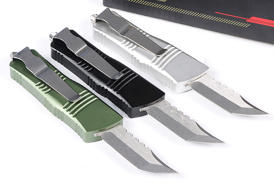 Высококачественный маленький тактический нож MT UT AUTO D2 Satin Hell Blade с ЧПУ 6061-T6, ручка EDC, карманные подарочные ножи с нейлоновой сумкой