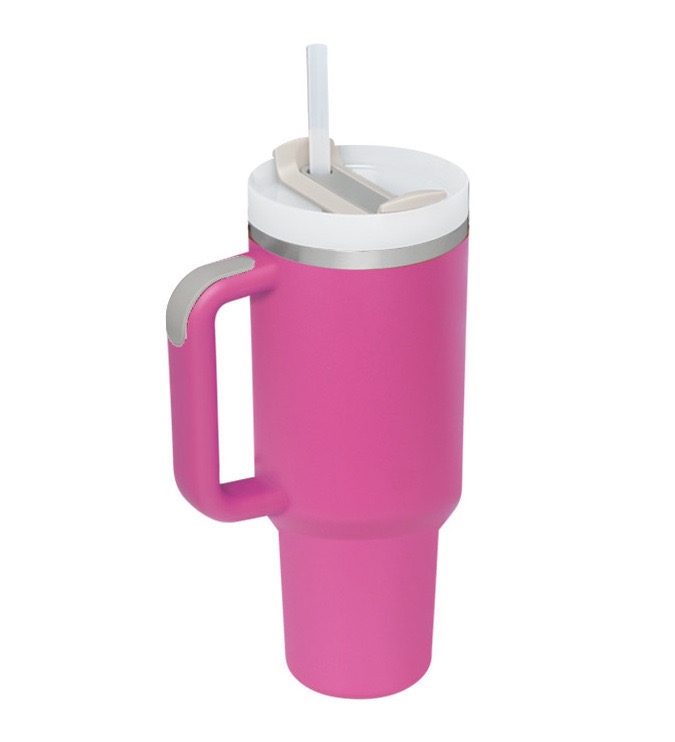 Stock entrepôt 40 oz Tasses Sublimation Tumbler Avec Poignée Couvercles Paille En Acier Inoxydable Café Grande Capacité Bière Vin Bouteille D'eau Camping Tasse Boisson 2 Génération mer B5