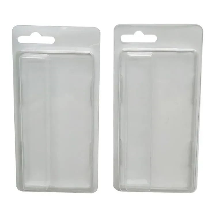 USA Stock ClamShell Packaging för 2 ml 1 ml engångsvapspenspenna blister Case Package Vaporizers Pack för PENS OEM Paper Card 800 st/parti med hängare tom