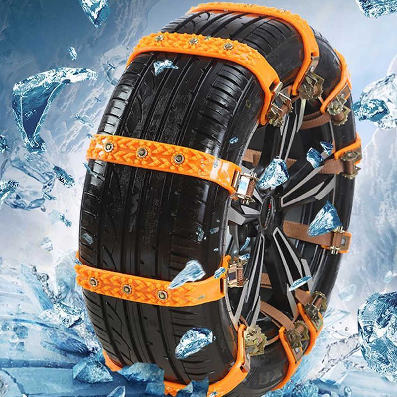 2022 voiture pneu chaînes à neige hiver universel Auto roue pneu anti-dérapant chaîne sécurité extérieure conduite voiture accessoires extérieur 6 pièces