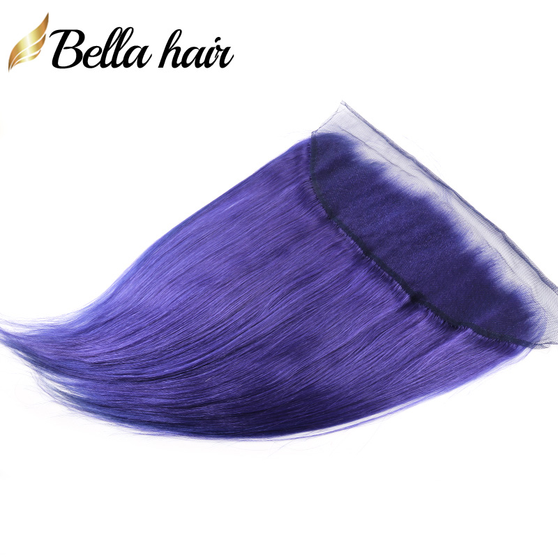 Pink Lace Frontal Body Wave 13x4 Lace Frontal Closure Grey Blue Purple Red Ear to Ear Frontal 100% Brazilian Virgin Human Hair Silky Straight Bella Hair SALE