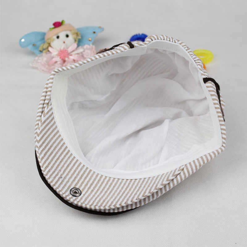 Chapeaux Chapeaux de bébé Mignon Enfants Stripe Style Classique Casquette De Mode Enfant Printemps Été Bérets Casquettes De Baseball pour Filles garçons dropship P230424