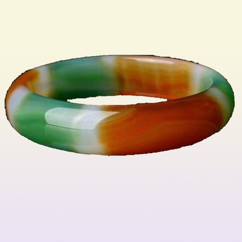 5663mm Natural Multicolor Chalcedon Bangle Ship Ping01228756347305871