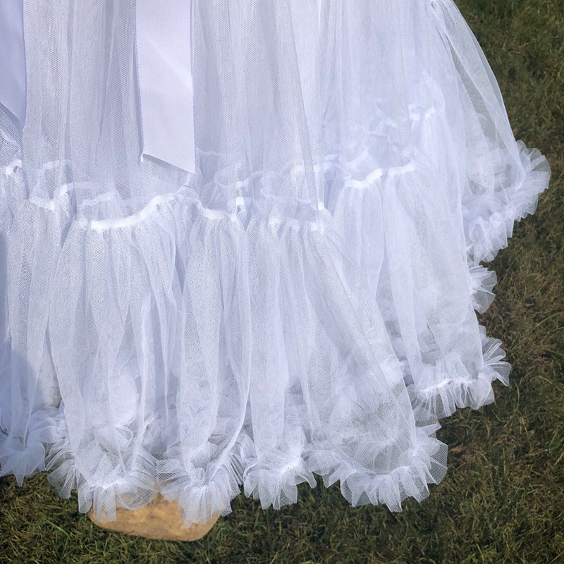 Kobiety Lolita Crinoline Wewnętrzna zgiełk Cosplay Puffy spódnica Petticoat pod sukienką ślubną Underskirt