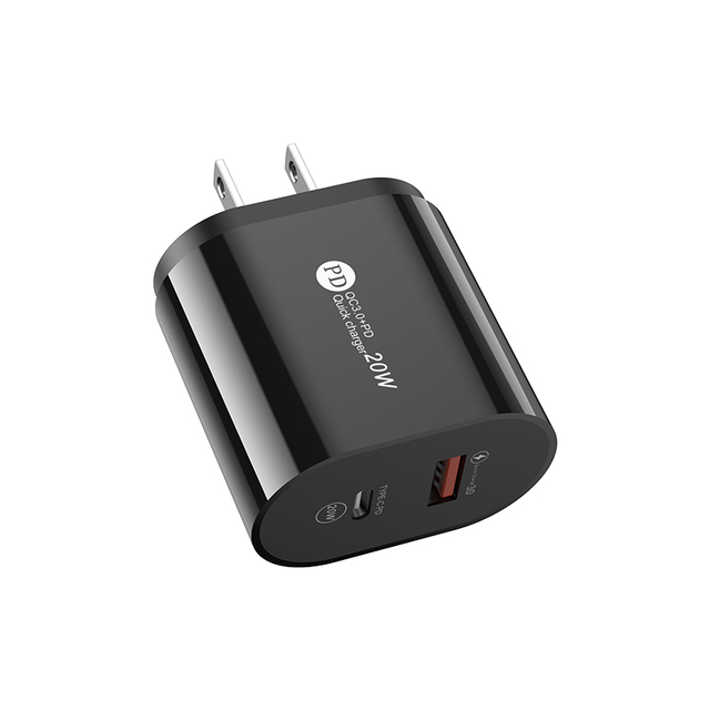 20W Szybkie ładowanie PD PD Samsung Huawei Xiaomi 2 Adapter portu EU US PLIP PD USB C ŁYSKA COP