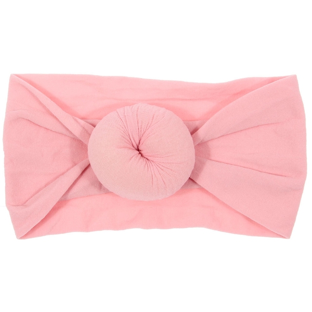 Cute Baby Headbands Circle Bows Knotted Soft Silk Nylon Headwraps for Newborn Infant Toddlers Girl Kids Children Headwear