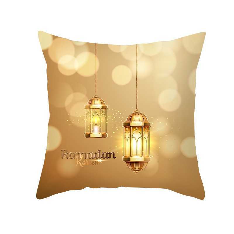 Nowy Ramadan Kareem For Home Cushion Cover Ramadan Decoration 2023 Muzułmańskie Dekorowanie imprez Islam Prezenty Eid Al Adha Eid Mubarak Pillow Case