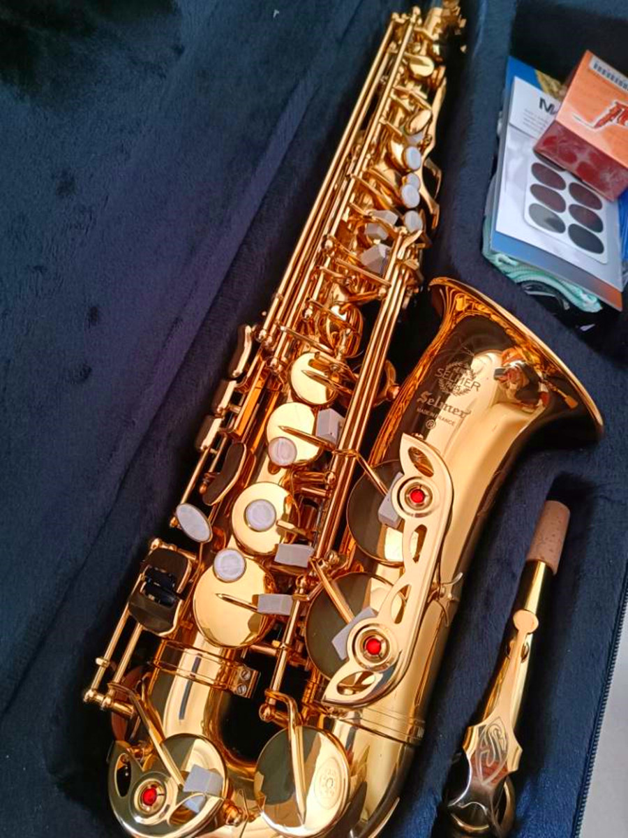 Nuovo sassofono contralto MARK VI Modello classico Alto Eb Tune Sassofono dorato E Flat Sax professionale con custodia Bocchino