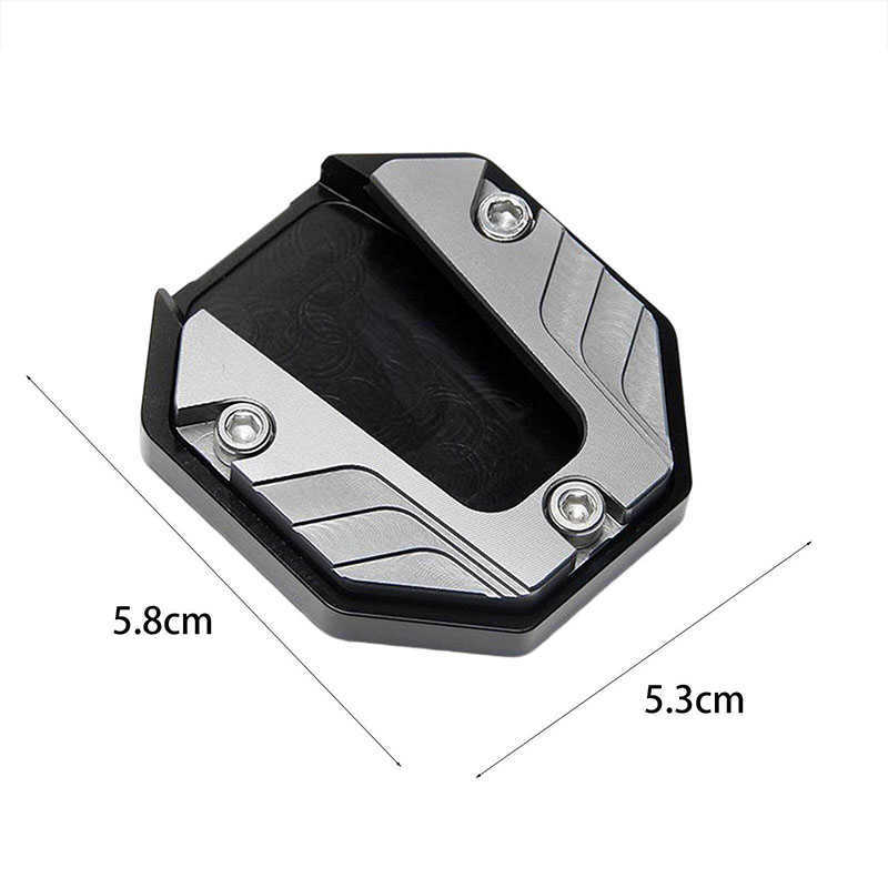 Färgglada aluminiumlegering Motorcykel Anti-SKID Kickstand Pads Universal Motorcykelcykel Kickstand Extender Motorcykeltillbehör