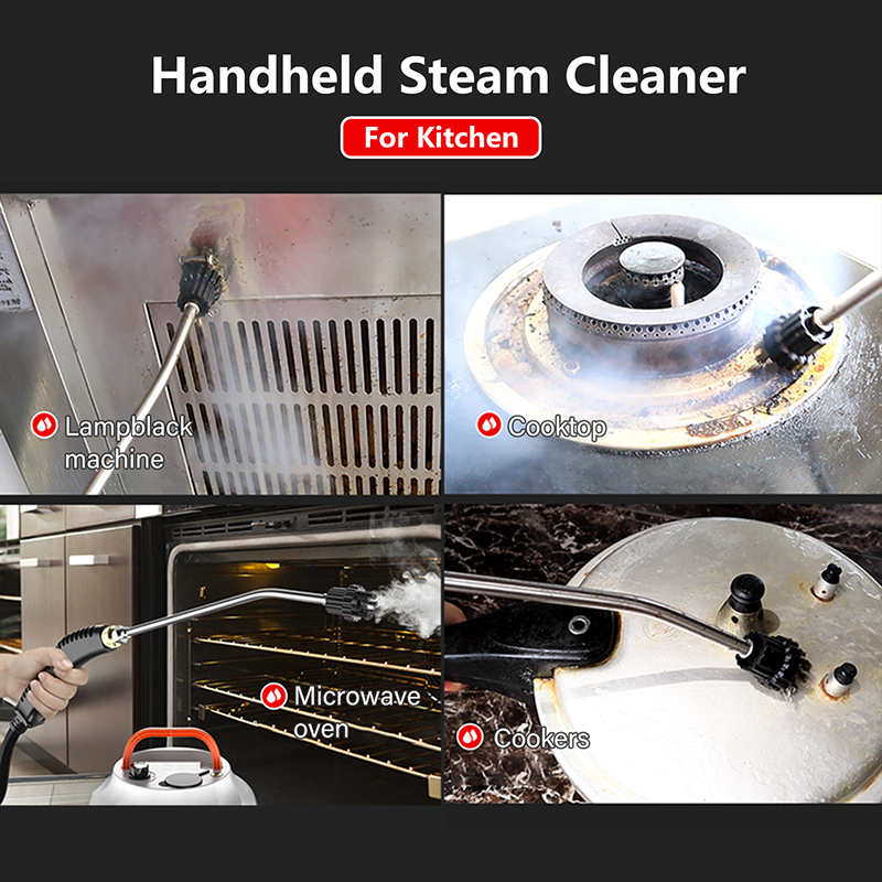 2500W Portable Handheld Steam Cleaner High Temperature Pressurized Steam Cleaning Machine for Kitchen Home Car Cleaning Tools