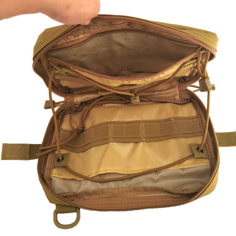 Pacote de mochilas bolsas de bolsa militar Medical EMT EMT tático ao ar livre de emergência Acessórios de caça de caça de caça utilitários kit de ferramentas EDC W0425