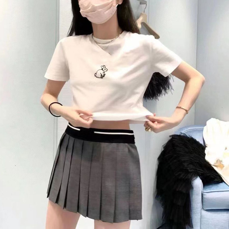 Fashion Womens Skirt Designer Short Skirts Elastic Waist Letter Student Skirt Sexy Women's Skirt High Quality Versatile Sports Casual A-Line Womens Pant Skirt