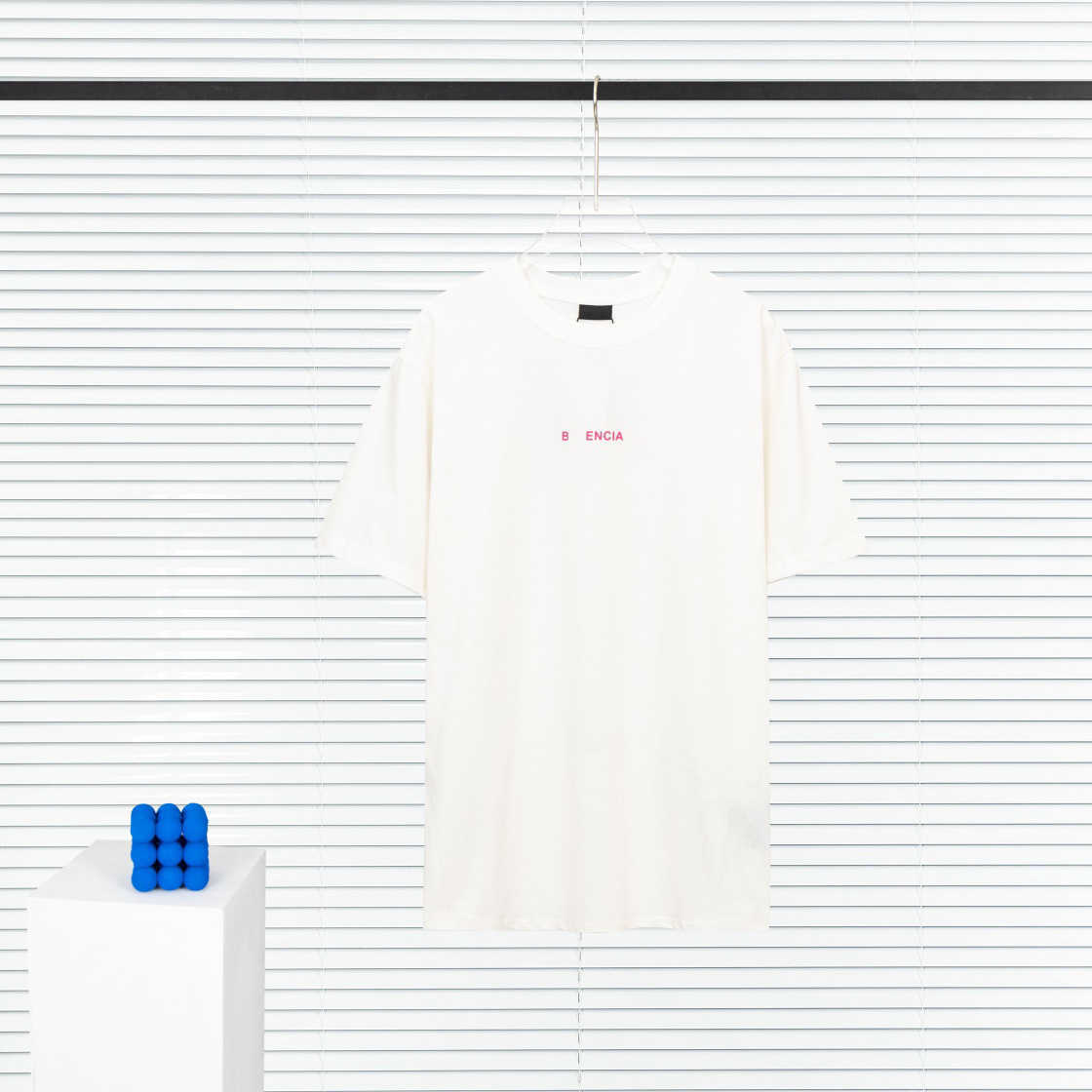 2023 Neue Designer-Frauen-T-Shirt High-End Correct 23ss Summer Family Fluorescent Print OS Loose Unisex Sleeve T-Shirt