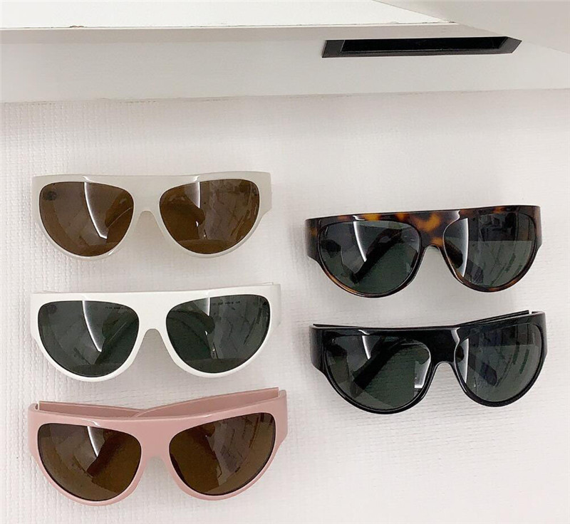 New fashion design wraparound sunglasses 40272S cat eye shape acetate plank frame simple and popular style outdoor uv400 protection glasses