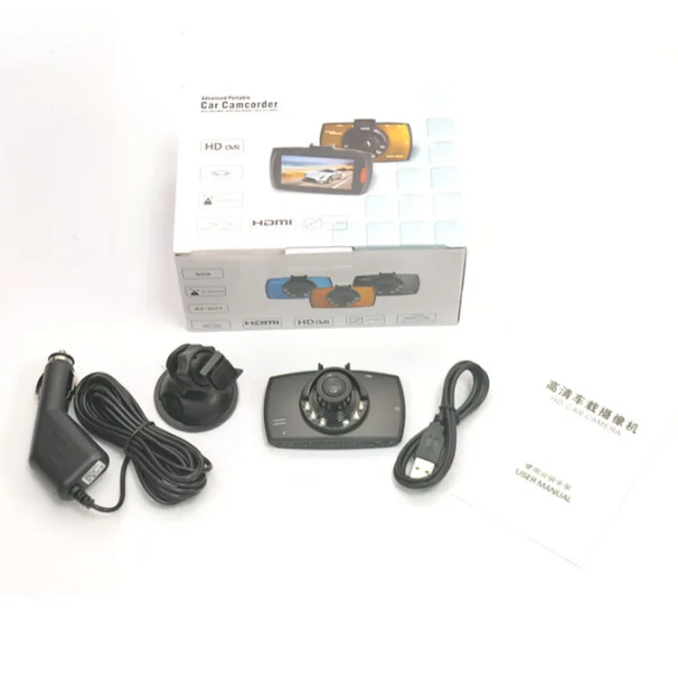 G30 Car Camera 2.4" Full HD 1080P Car DVR Video Recorder Dash Cam 120 Degree Wide Angle Motion Detection Night Vision G-Sensor Dual Lens With Box