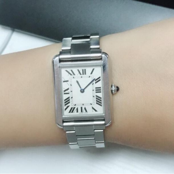 Top sell stainless watches Man Female watch Stainless steel bracelet quartz movement watch solo wristwatch 0033239q