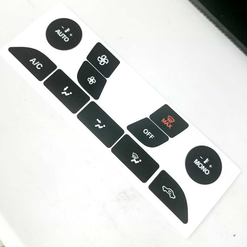 Air Condition AC Climate Control Worn Peeling Button Repair Decals Stickers for Ford Focus 1999-2005 PVC Car Accessories