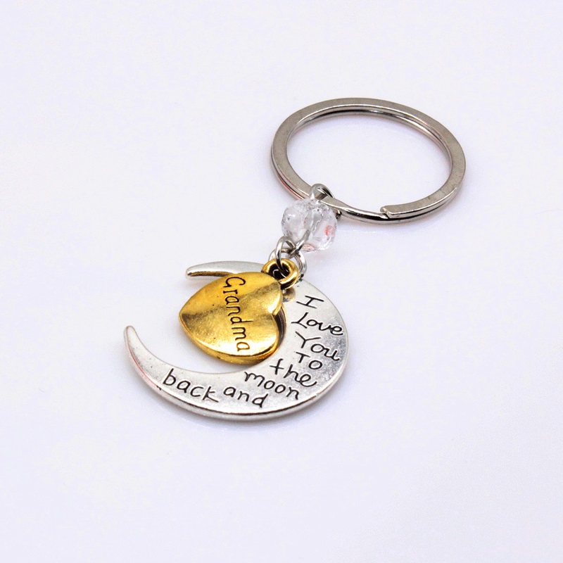 Creative Valentine's Day Keychains Pendant Gift Love Moon Mom Dad Bag Car Keychain Jewelry Accessory In Bulk