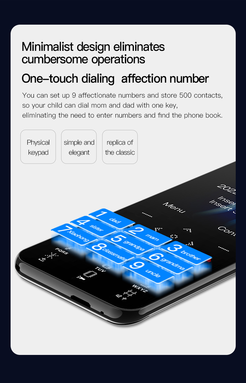Super Mini Phone Ultrathin Dual SIM Cards الفاخرة Bluetooth Dailer 1.8 نطاقات كاملة GSM GLOSIN