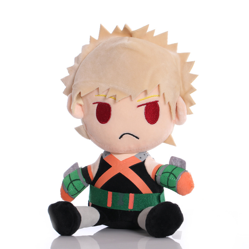 Wholesale 20cm Soft Cartoon Anime My Hero Academia stuffed doll Izuku Midoriya Katsuki Bakugou Shouto Todoroki Plush toys Gift