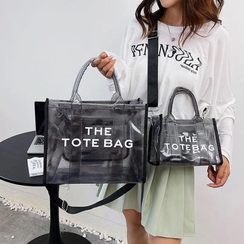 vente chaude! 2023 Nouveaux sacs à bandoulière de designer Mode Sac de plage Transparent Jelly Haute Capacité Femmes Street Trend Sac à main Marque Totes Girls Tempérament Cross Body