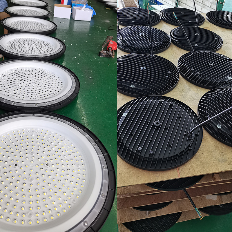 UFO LED Highbay Light 100W 150W 200w Highbay Light Workshop 알루미늄 차고 100-265V